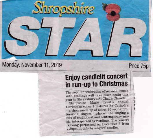 20191111 shropshire star ex cathedra